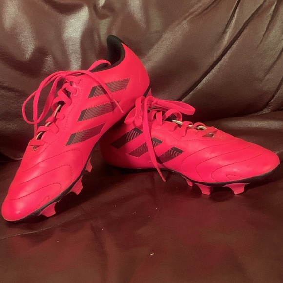 Adidas Pink Goletto VIII FG Child Lace-Up Soccer Cleats; Size 4.5 SGC - Picture 1 of 9